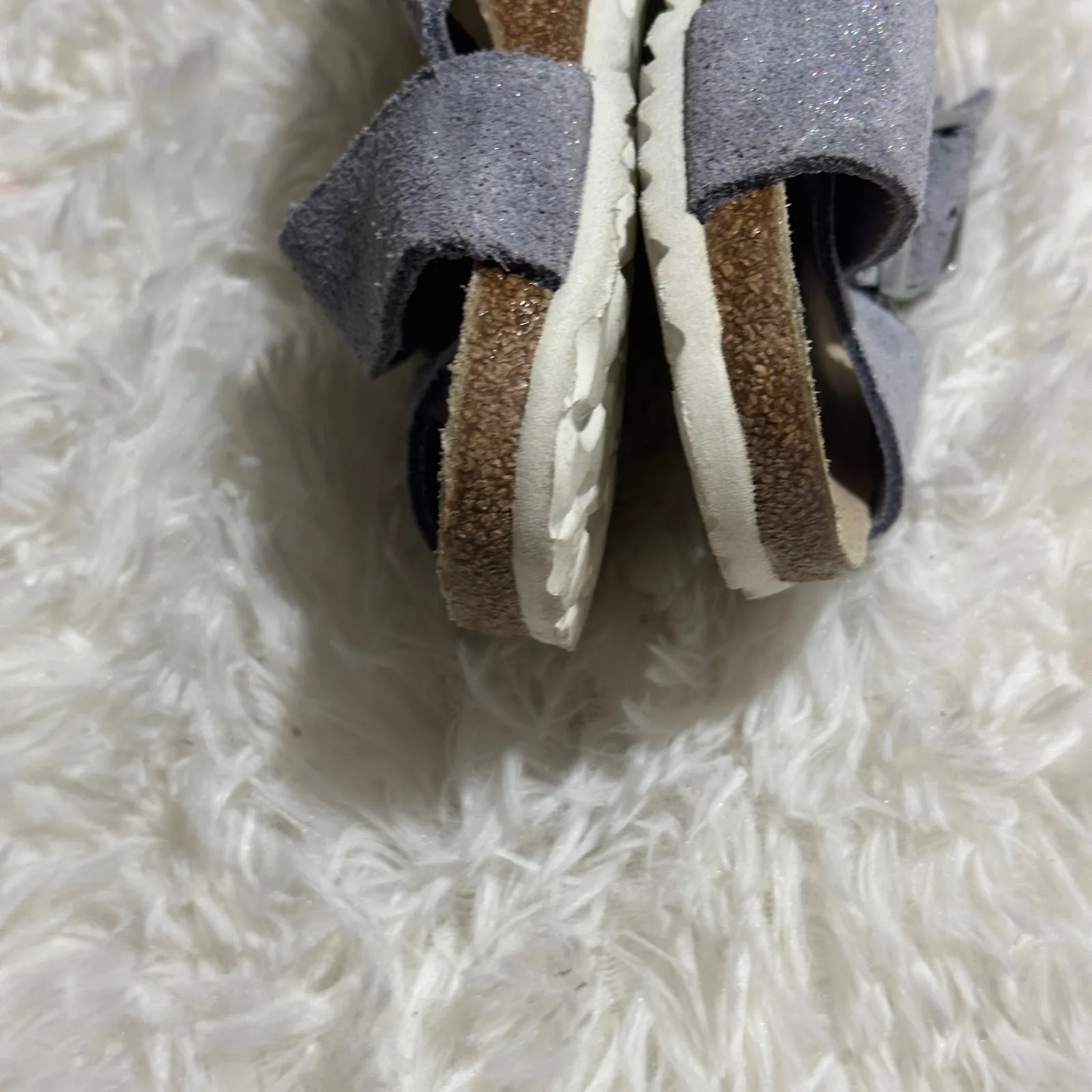 Birkenstock Blue Gray Sparkle Siena Big Buckle Size 36 EU 6 US Women's Slip On - Image 11