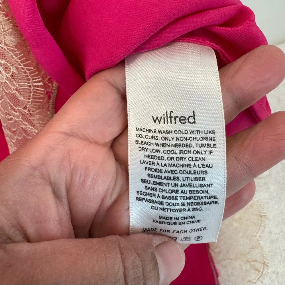 Aritzia - Wilfred - Sonnet Satin Dress - VITAL PINK/KHAKI
ROSE
VITAL/KAKI size S - Image 6