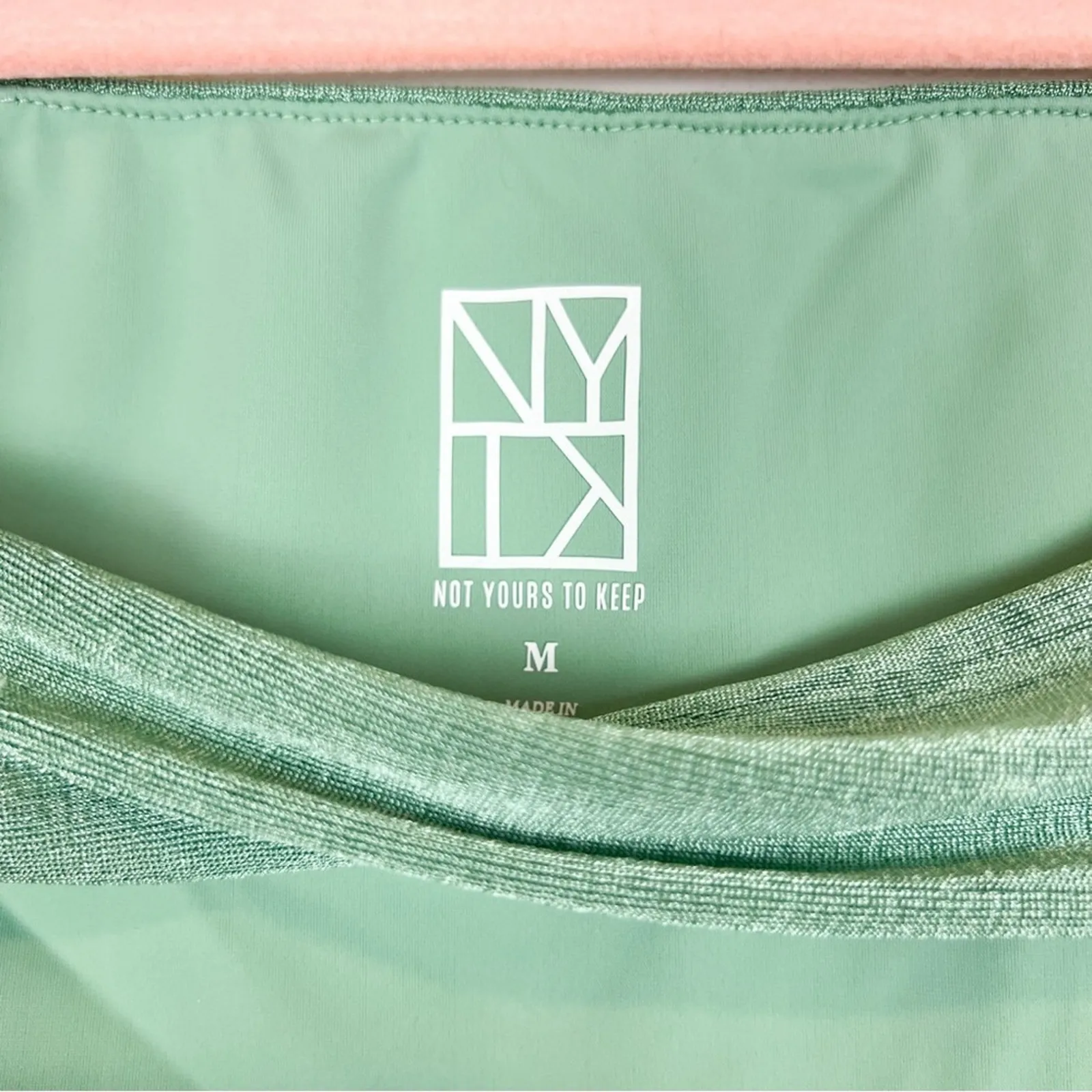 Not‎ Yours To Keep Marilla Bodysuit Long Sleeve Sage Green Revolve Size Medium - Image 4