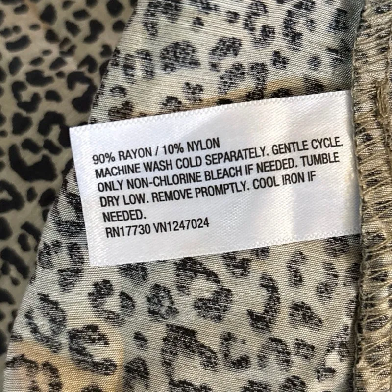 NEW A New Day Size XL Maxi Dress Animal Leopard Print Long Sleeves - Image 4