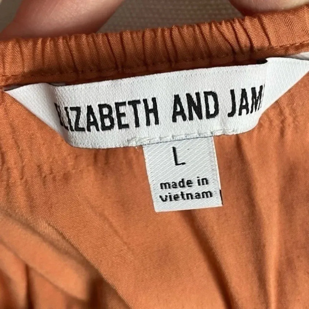 Elizabeth & James • Pastel Orange Ruched Off The Shoulder Blouse - Image 6