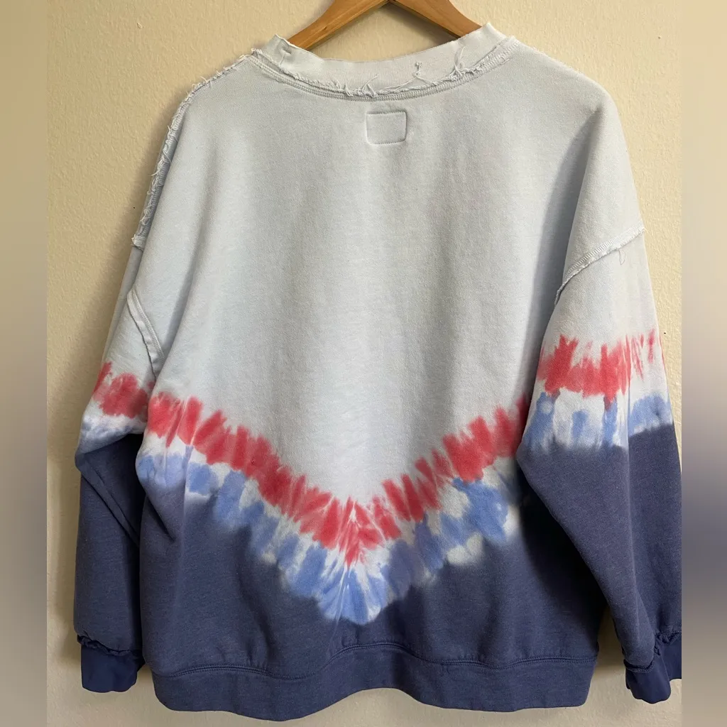 Free People Movement Ombre Metti Crew Sweatshirt Blue Women's Size M Athleisure Size L - Image 5