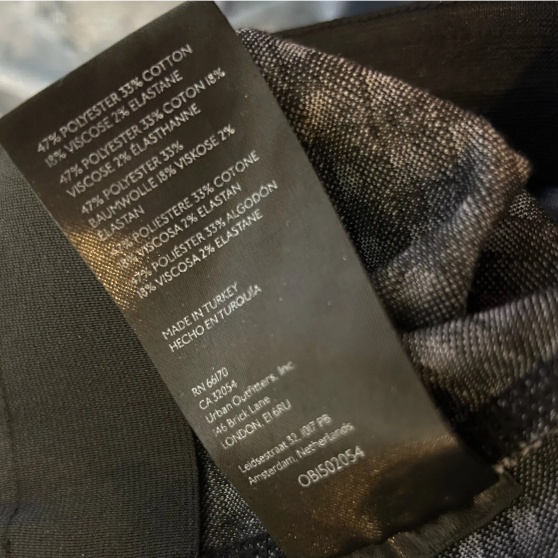 Maeve Black & White Gingham Checkered Wide Leg Pants Side Large - Image 6