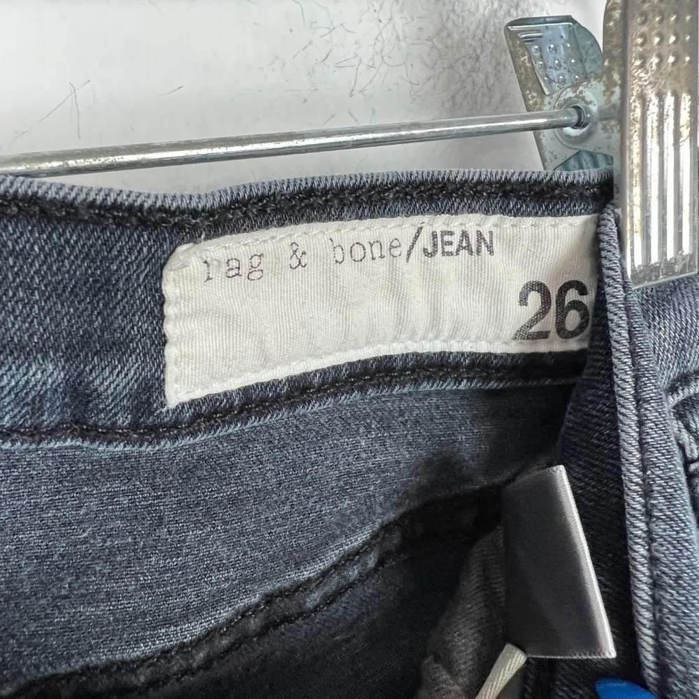 Rag & Bone Capri Jeans Steele Distressed Skinny Size 26 T1328 - Image 7