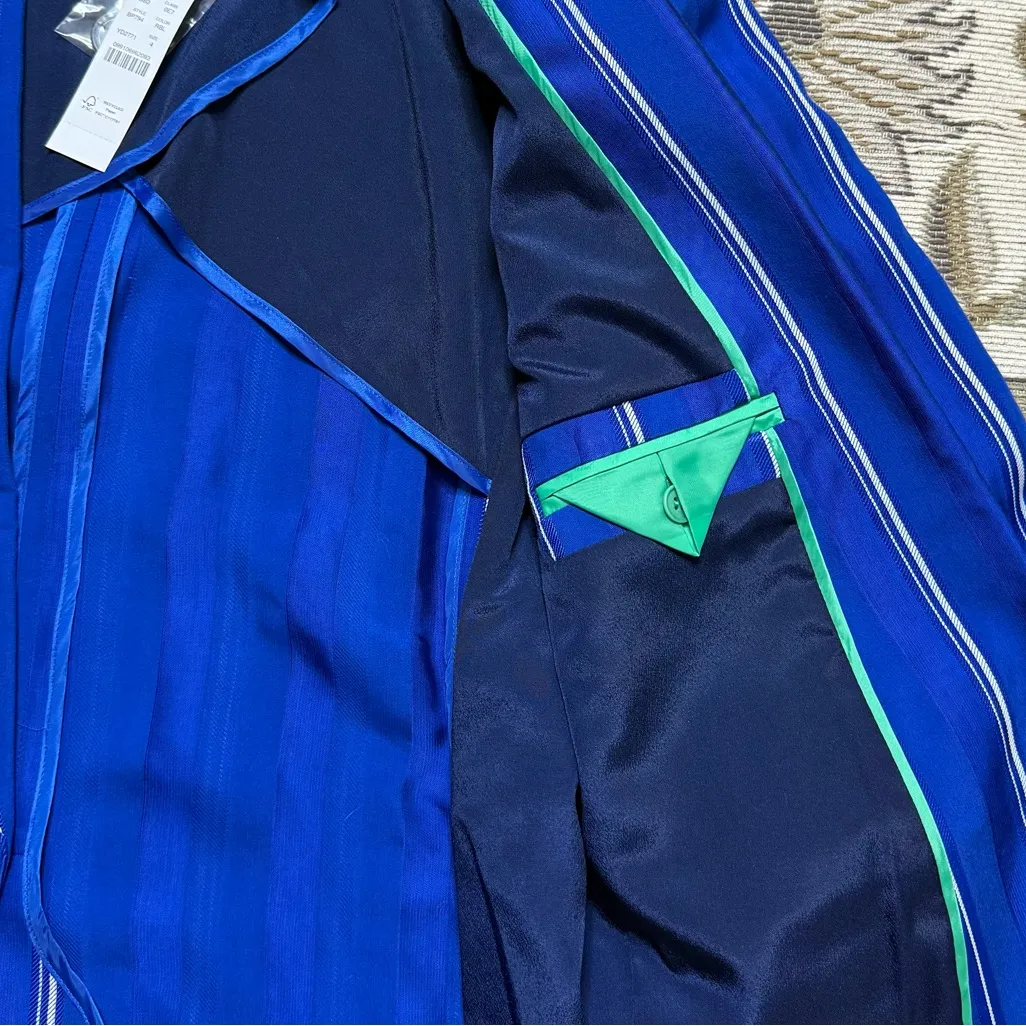 J Crew Alfie Blazer Suit Jacket Striped Jacquard Menswear 4 - Image 3