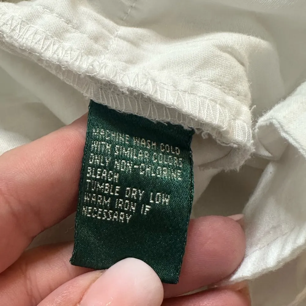 Lauren Ralph Lauren White Denim Classic Straight Cropped Capris Jeans, Size 12 - Image 8