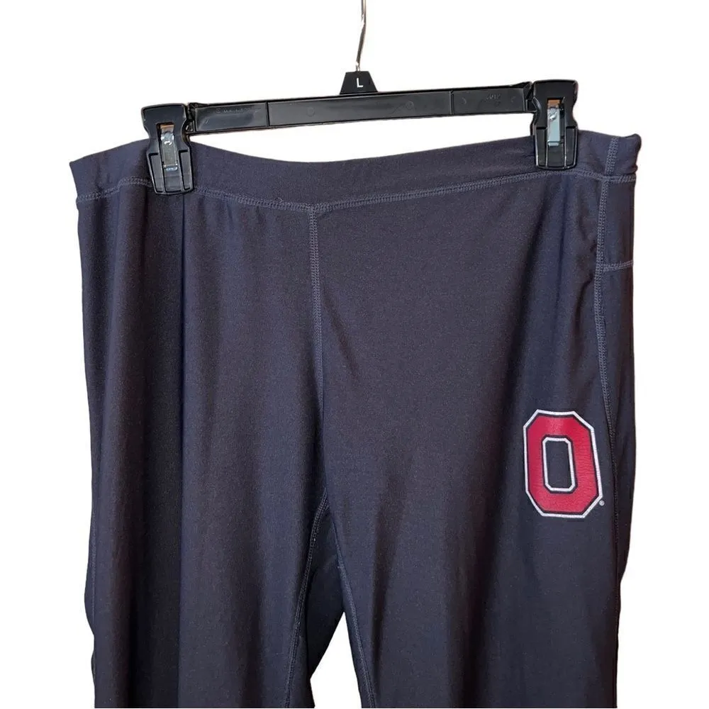 Colosseum charcoal grey Ohio State yoga pants with ruched legs size small - Image 3