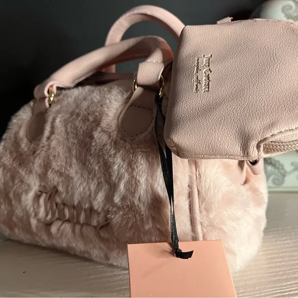 Juicy Couture Semi Charmed Satchel W/ Crossbody  Bag Dusty Blush NWT​​ - Image 7