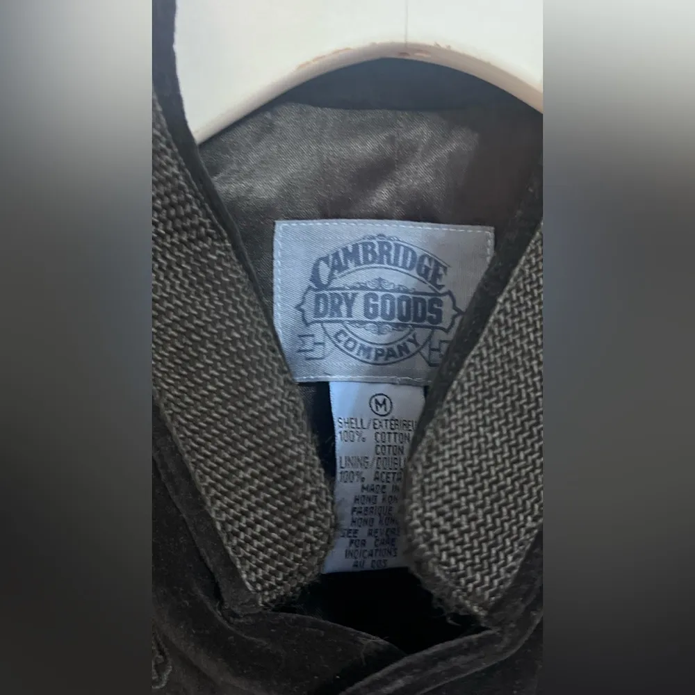 FINAL PRICE Cambridge Dry Goods Vintage Velveteen Vest Black Size M - Image 5