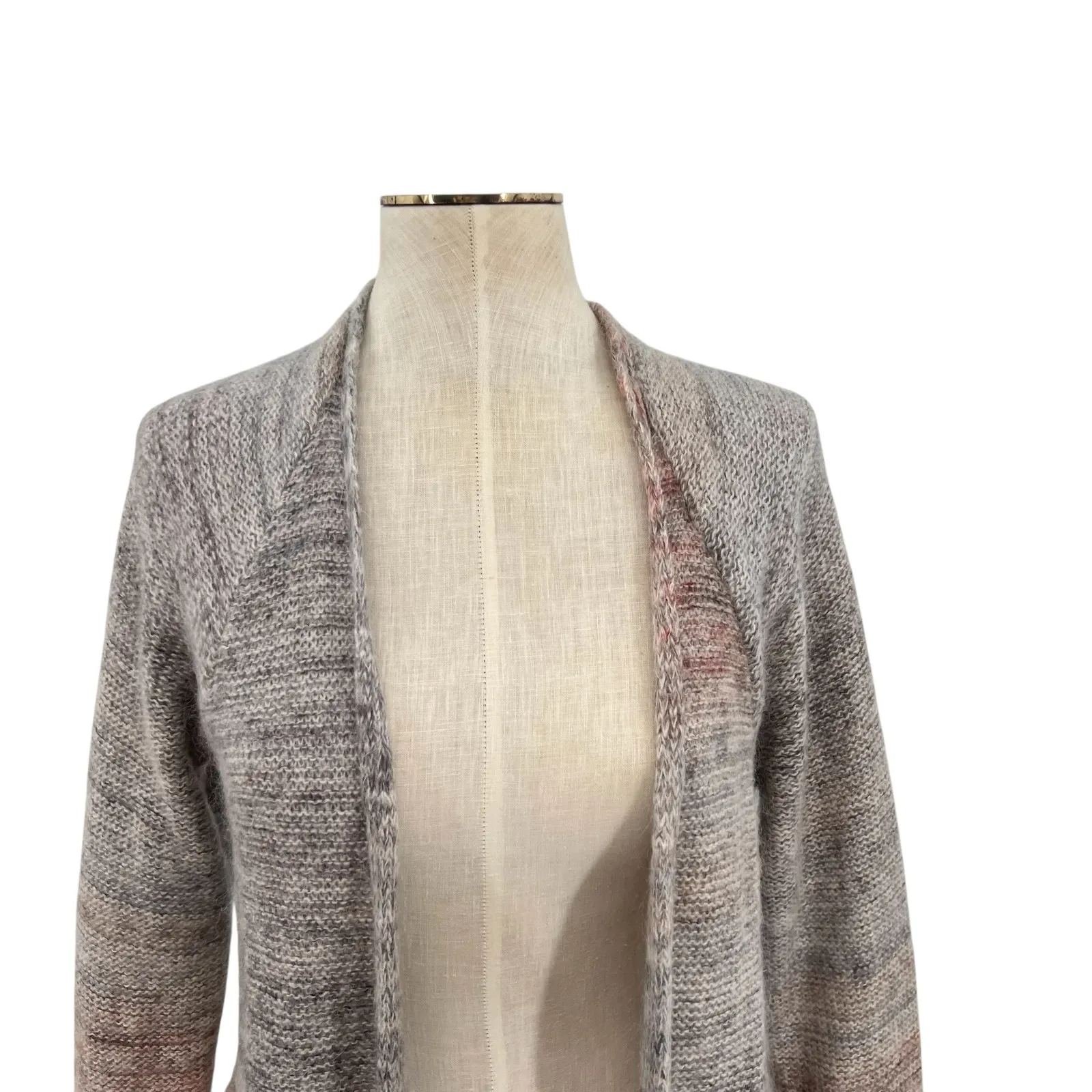 Anthropolgie Knitted‎ and Knotted Cody Peplum Cardigan Sweater Red Size Small - Image 4