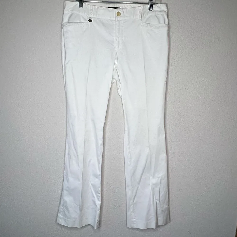 Vintage Lauren Ralph‎ Lauren Pants White Size 10 - Image 3