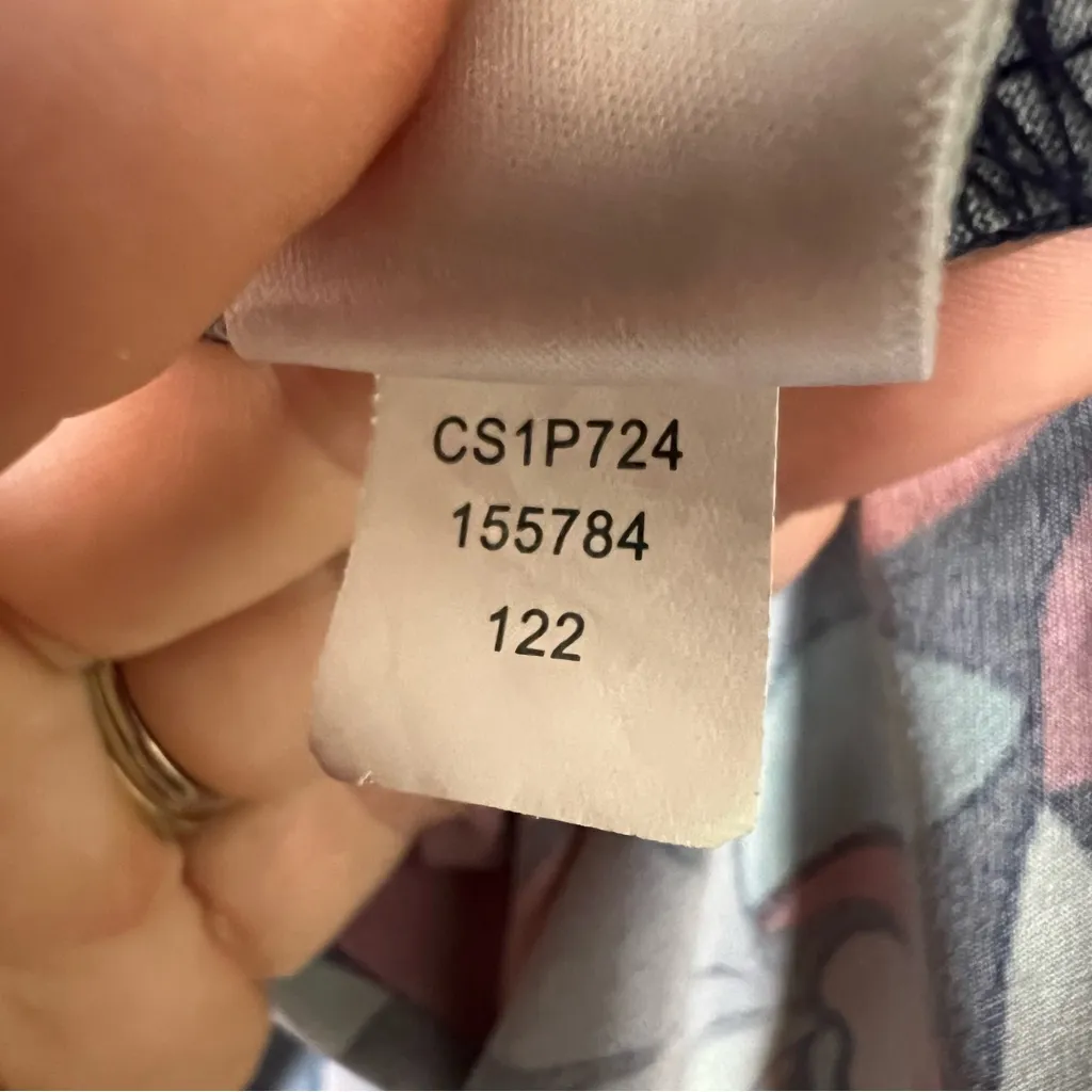 Cable & Gauge Colorful Leaf Print Blouse Drapey V-Neck Top Stretch Sz XL Scarf - Image 9