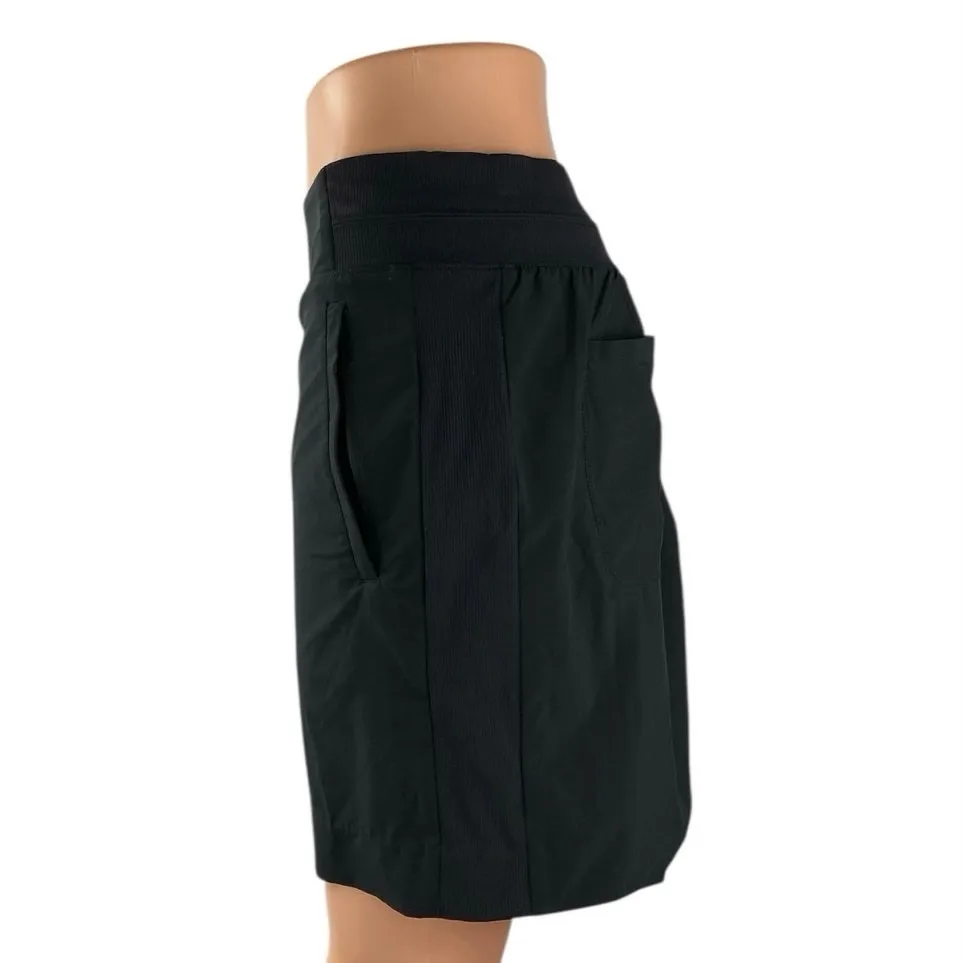 Athleta Women's Black Elastic High Waist Athletic Activewear Mini A-Line Skirt 4 - Image 2