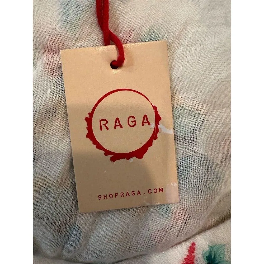 RAGA Women's M Floral Embroidered Strappy Maxi Dress Multicolor Boho - Image 11