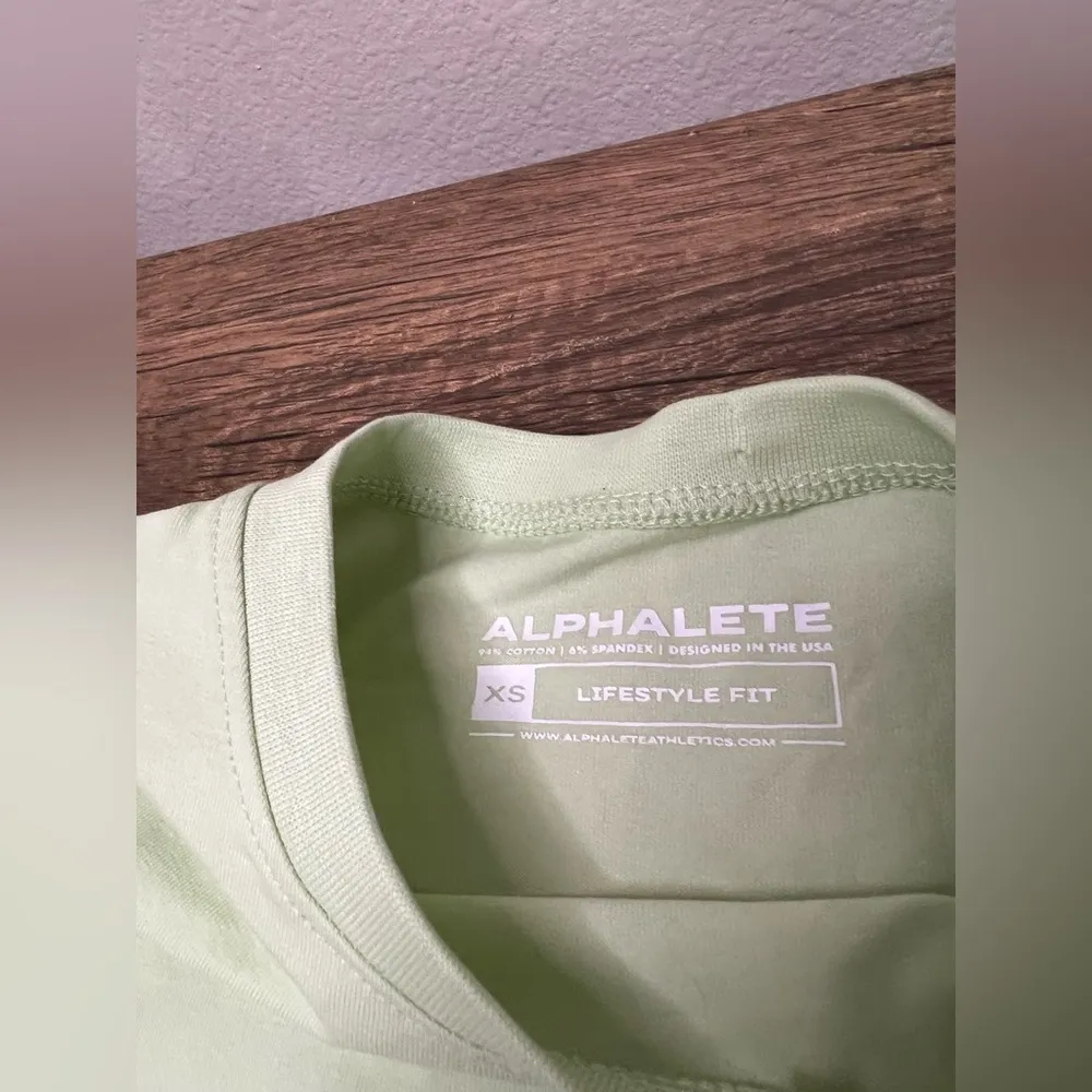 Alphalete Light Green T-Shirt - Image 2