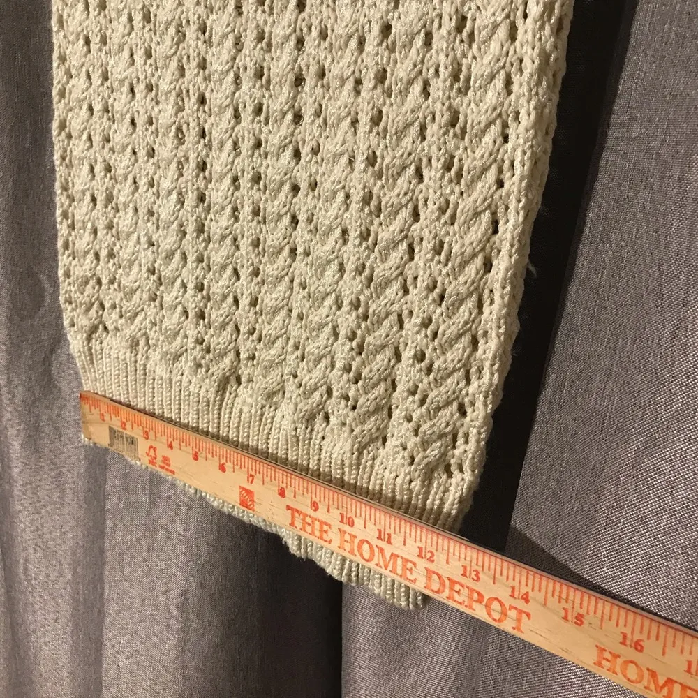 Esprit Knitted Sleeveless See Thru Knit Sweater - Image 6