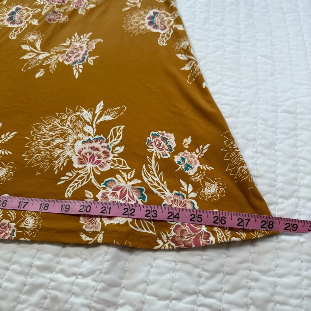 Mudd   fall Orange Floral Long Sleeve Dress - Image 5