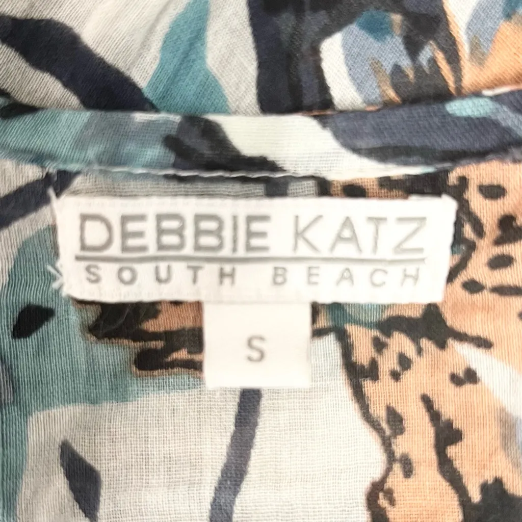 Debbie Katz Zara Floral Resort Wrap Maxi Dress Swim Cover - Image 14