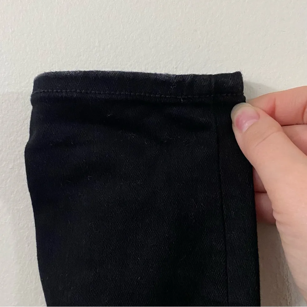 American Eagle Ne(X)t level stretch distressed hi-rise jeggings black size 4S - Image 7