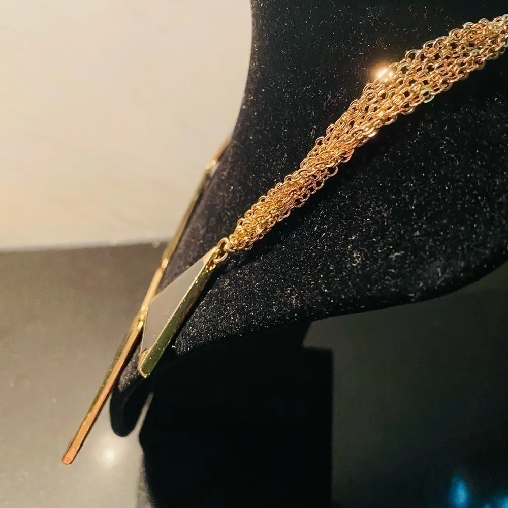 Amrita Singh NWT reversible Bermuda statement necklace. Black/Ivory Enamel. NWT. - Image 11