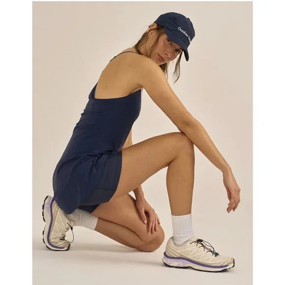 Outdoor Voices The Exercise Navy Built-in Shorts Sporty Golf Tennis Dress Size L - Image 3