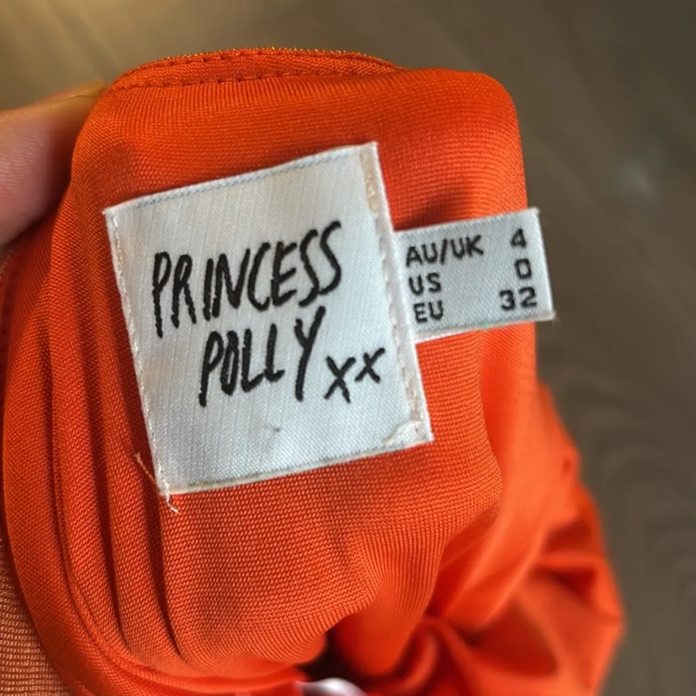 Orange Mini Dress Halter 0 - Image 3