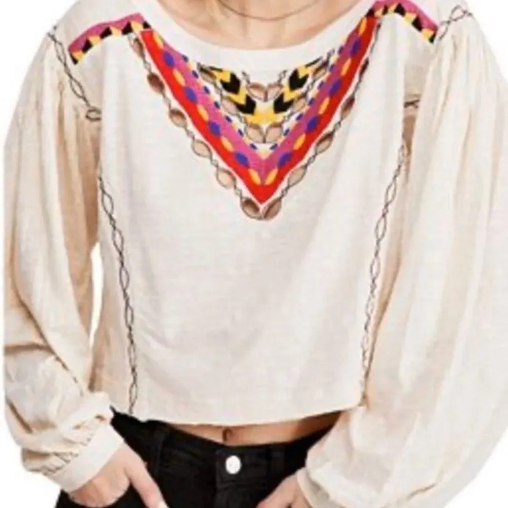 Free People Embroidered Top - Image 3