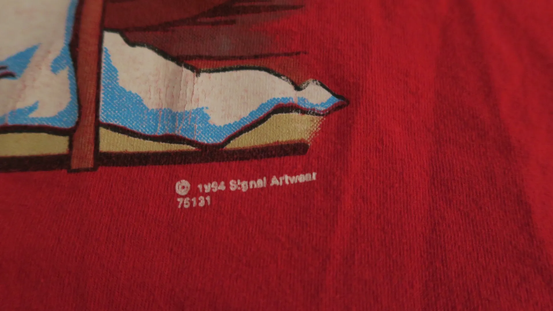 Vintage Christmas Graphic Tee Red Size XL - Image 4