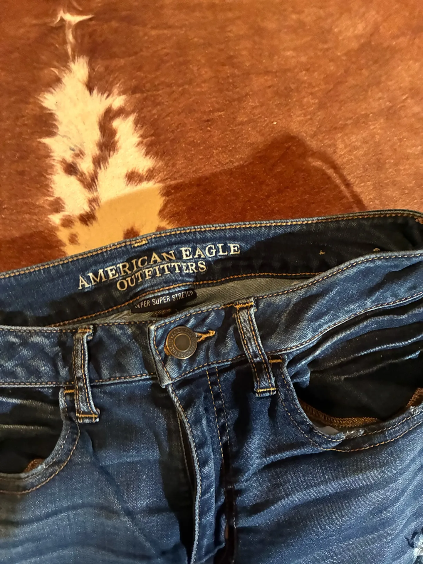 American Eagle super super stretch jegging skinny jeans  size 6 regular  - Image 3