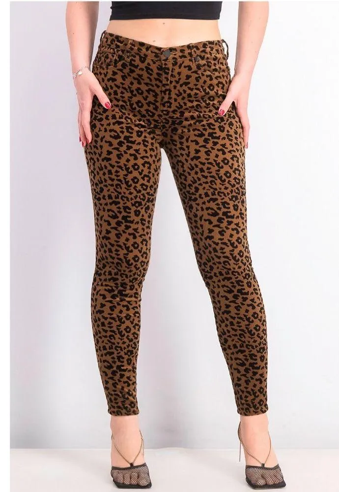 NWT BlankNYC Leopard  Corduroy Mid-Rise Skinny Jeans - Image 4