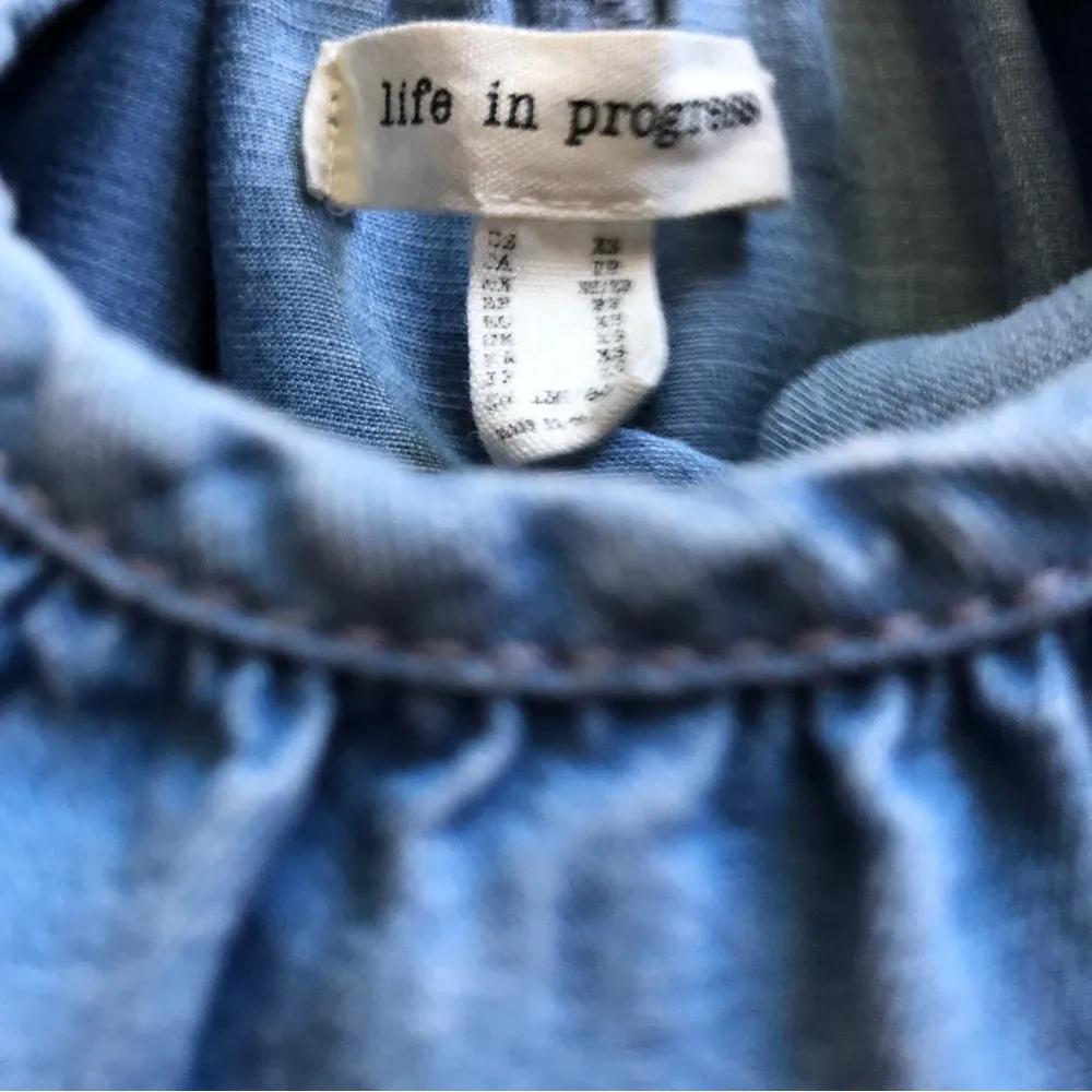 Denim Chambray Lyocell Tank Mini Dress Casual Sleeveless summer - Image 7