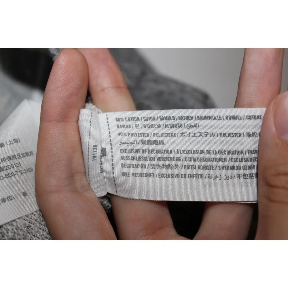 Womens Abercrombie & Fitch Gray Cotton Flannel Sweatpants Joggers Pants Size XS - Image 4