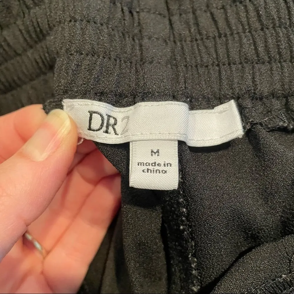 DR2 Daniel Rainn Black Tie Waist Dressy Shorts Womens M Stretch Beachy Casual - Image 4