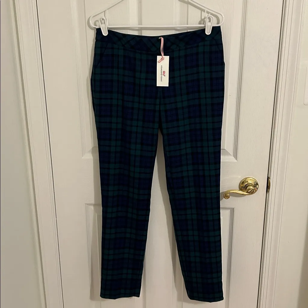 Vineyard Vines Vineyard Blackwatch Cocktail Pant Tartan Plaid NWT Size 4 - Image 4