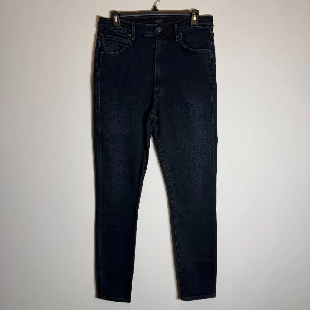 Citizens of Humanity Chrissy High Rise Skinny Jeans Women's 30 Inkwell Dark Wash - Image 6