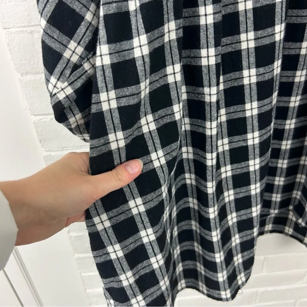 Day & Moon Red Dress Boutique Pinky Promise Black Plaid Dress Size L - Image 9