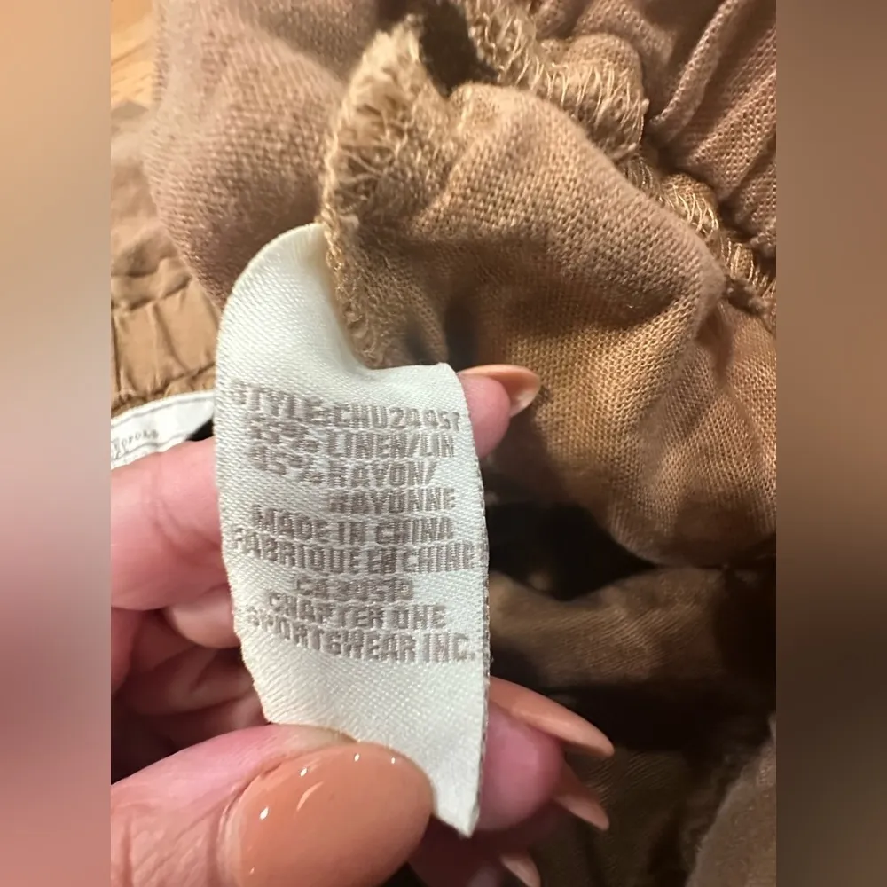 EUC Jules & Leopold ShortsLinen Casual brown - Image 4