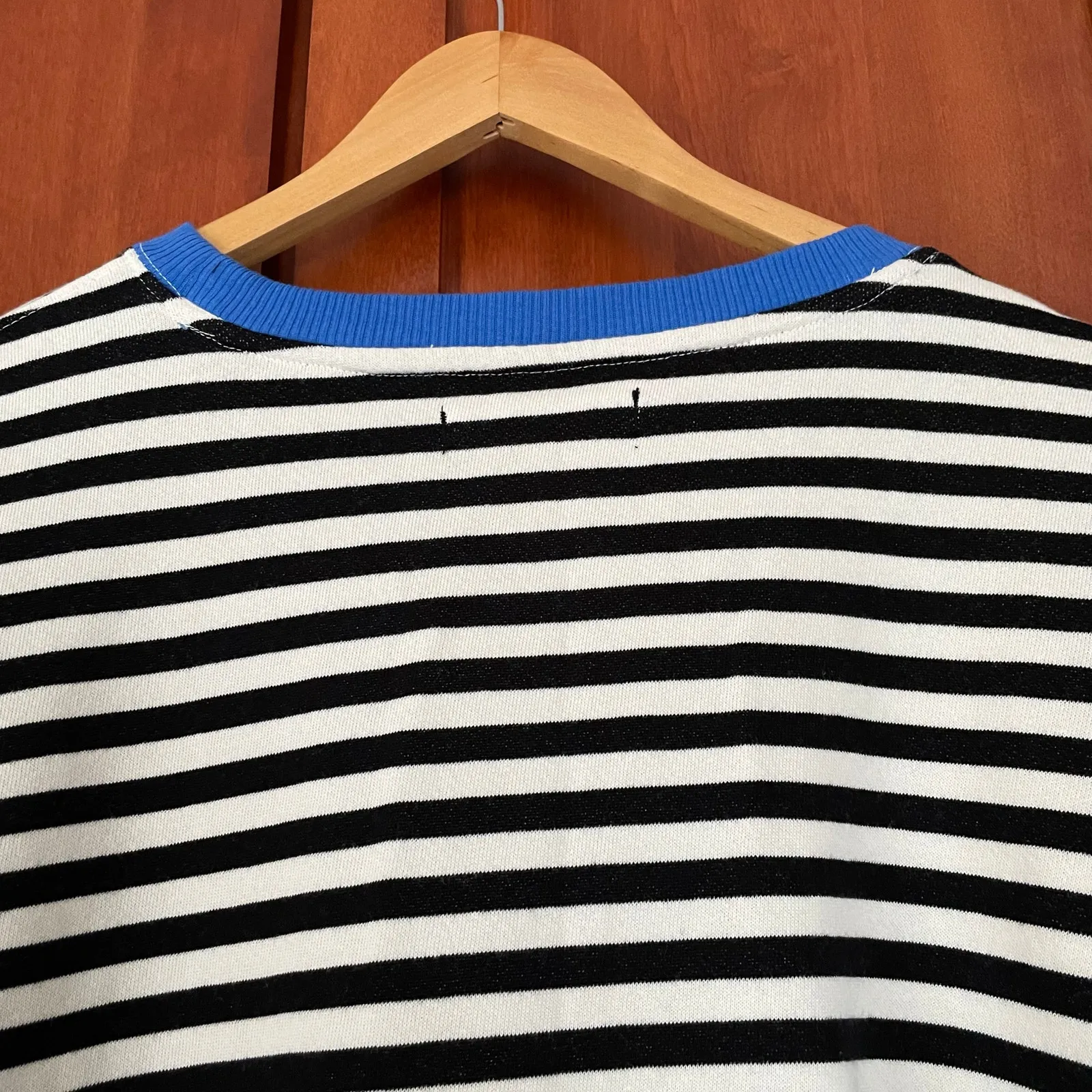 Free People We the Free Sweatshirt Striped Oversized Crewneck Size Medium - Image 8