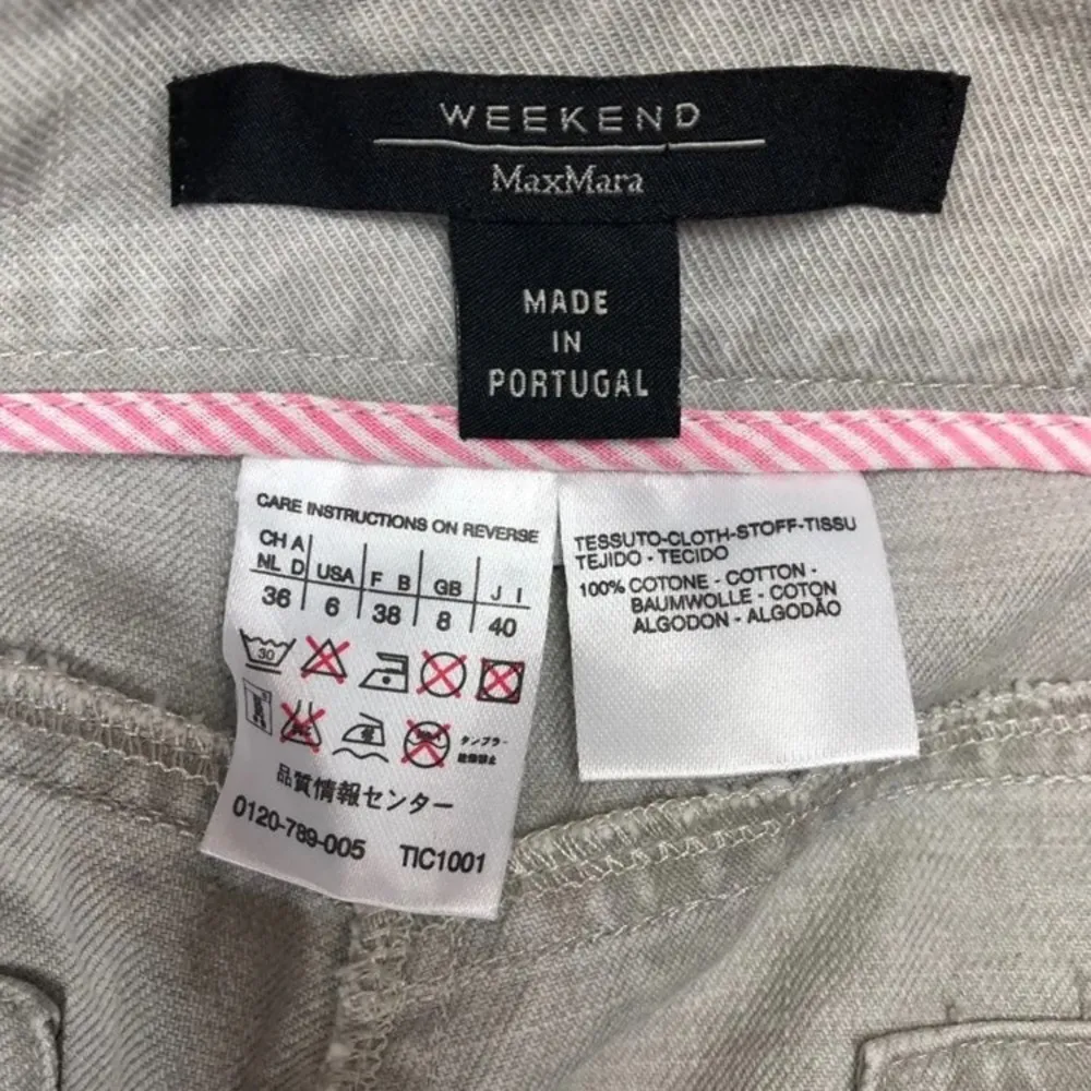 MaxMara Weekend Grey Bootcut Jeans 6 Cotton Gray - Image 3