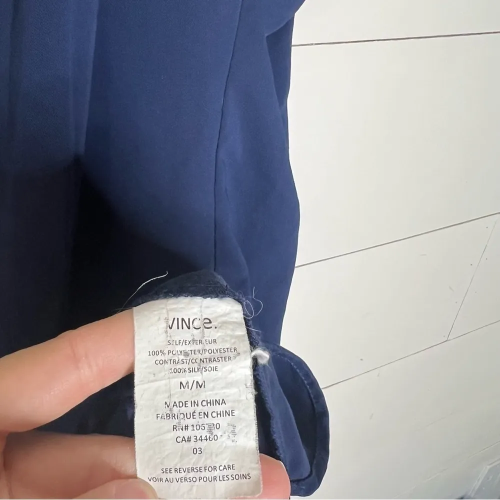 Vince Coastal Blue Popover Mini Dress - Image 7