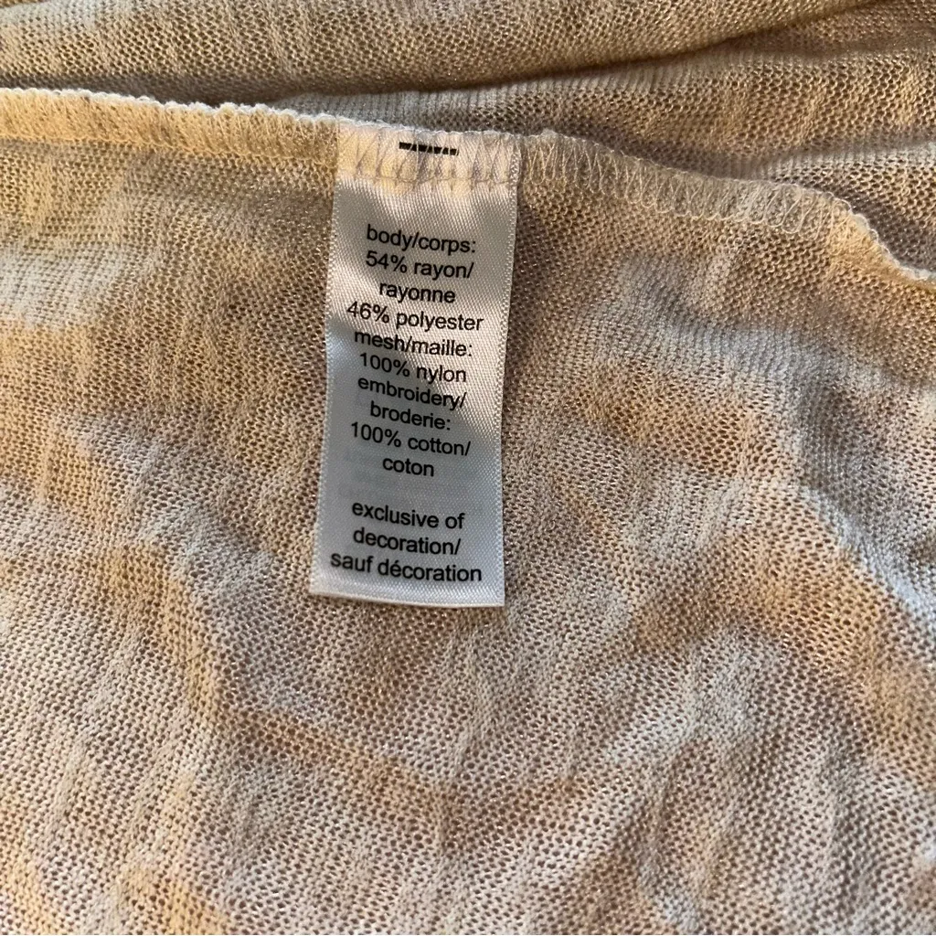 Maurice’s cream lace overlay open cardigan size 0 (XL) crochet accents - Image 7