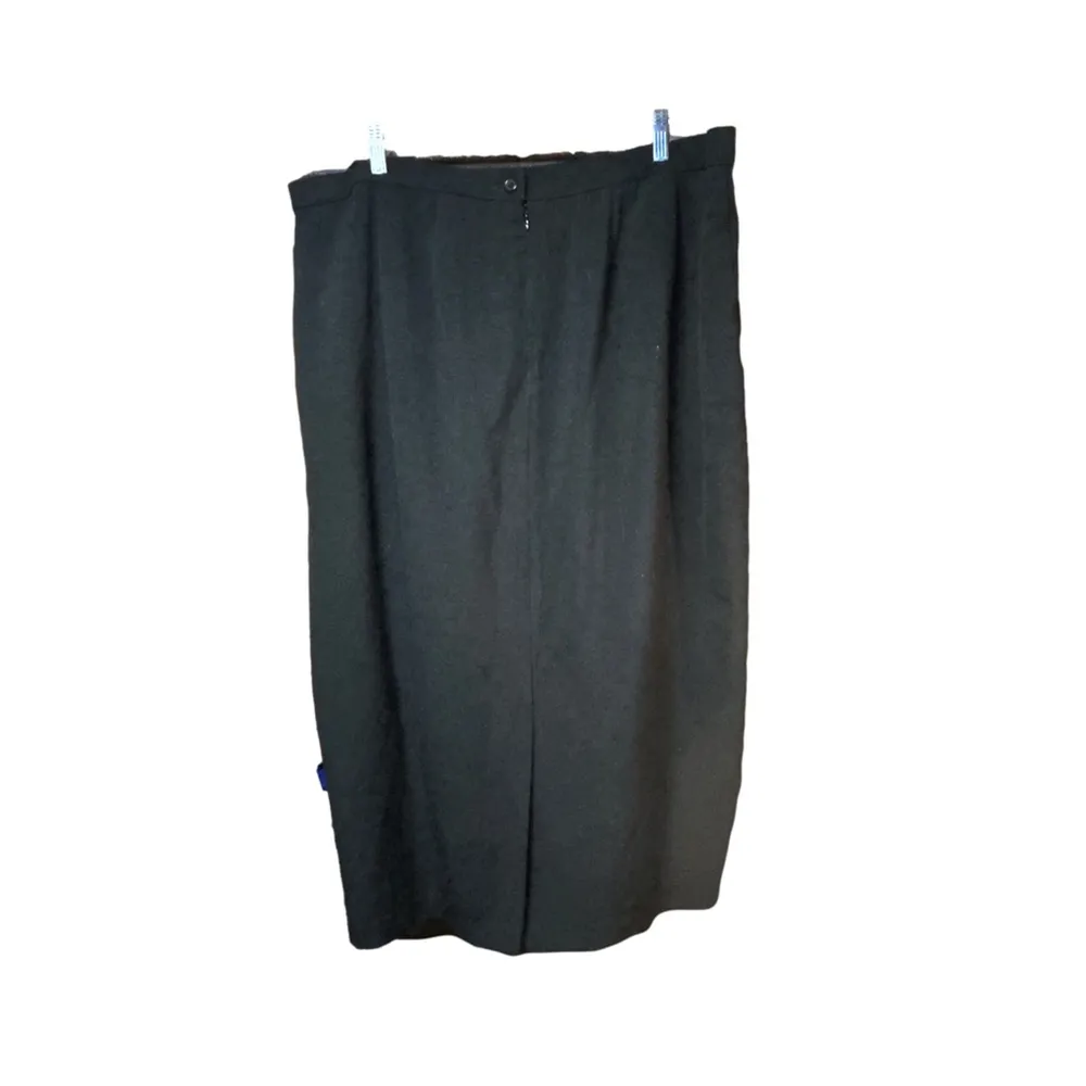 Women's Investments II Black Pencil Skirt Size 20W Size M - Image 3