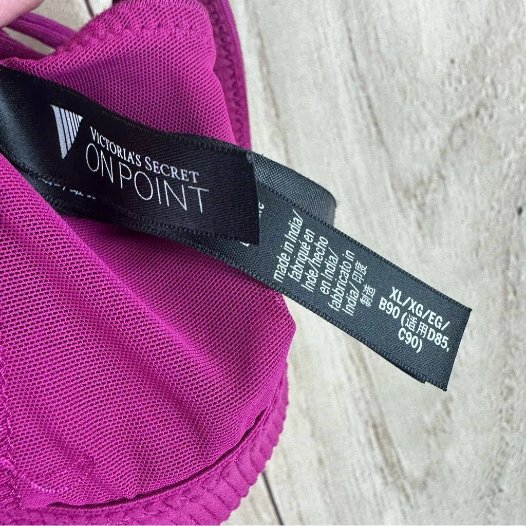 Victoria's Secret On Point Magenta Lace-Up Sports Bra - Image 7