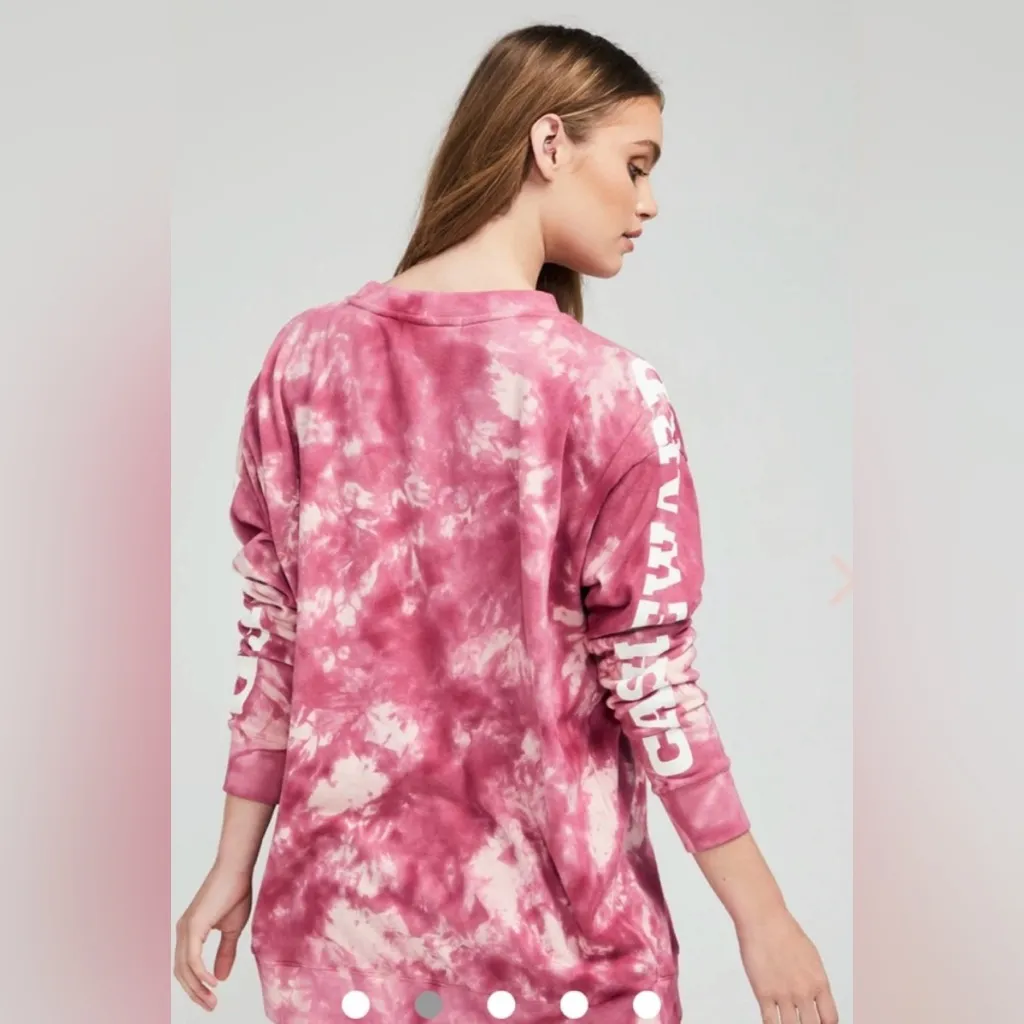 Wildfox Dead or Alive Cash Reward Women’s Tie Dye Pink & Red Sweater Size XS - Image 4