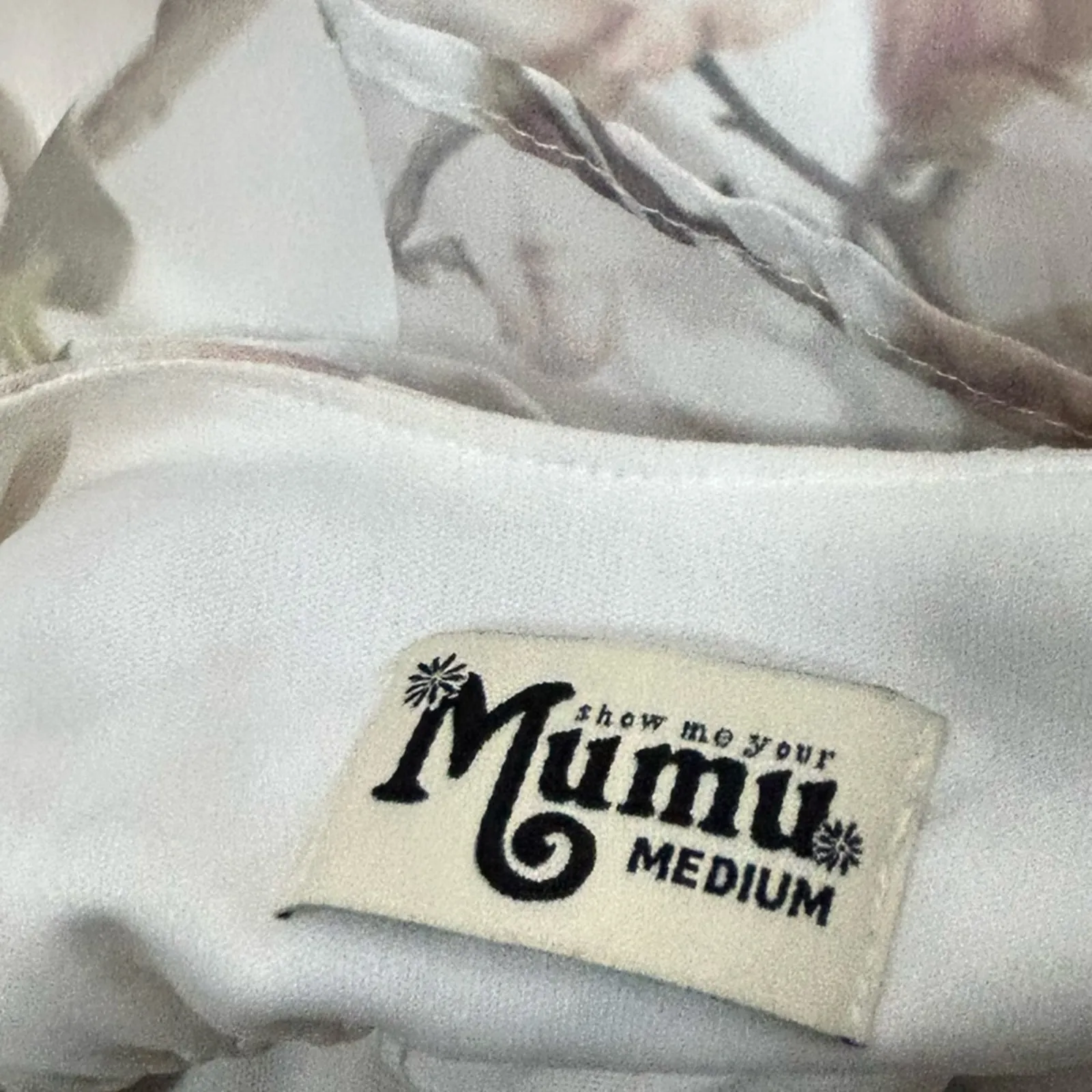 Show Me Your Mumu Caitlin White Floral Ruffle Maxi Dress M Wedding - Image 10