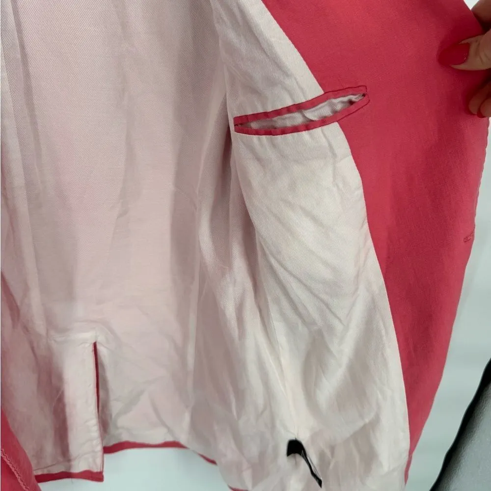 A.L.C Donovan Linen Blend One Button Blazer‎ Size 6 - Image 10