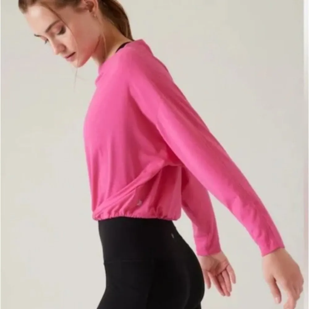 New Athleta XL Cool Down Top Pink Women's Size X-Large - Image 3