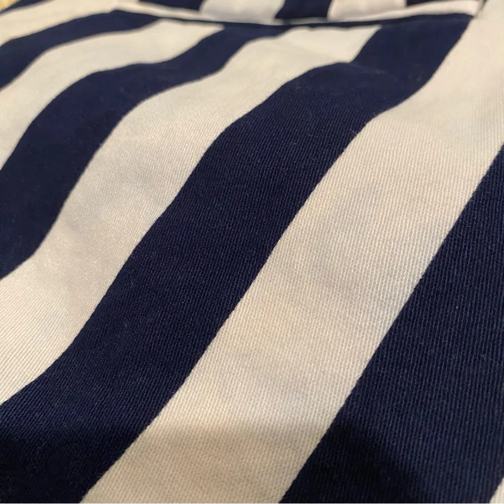 a.n.a Twill Short Women’s Blue and White Striped Shorts Size 2 - Image 5