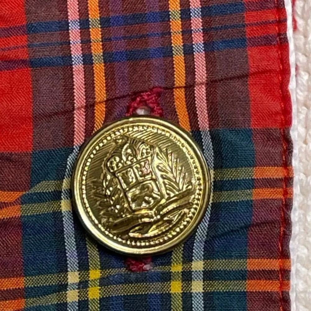 Adrienne Vittadini Sport Vintage Cream Cable Cardigan Sweater S - Image 8