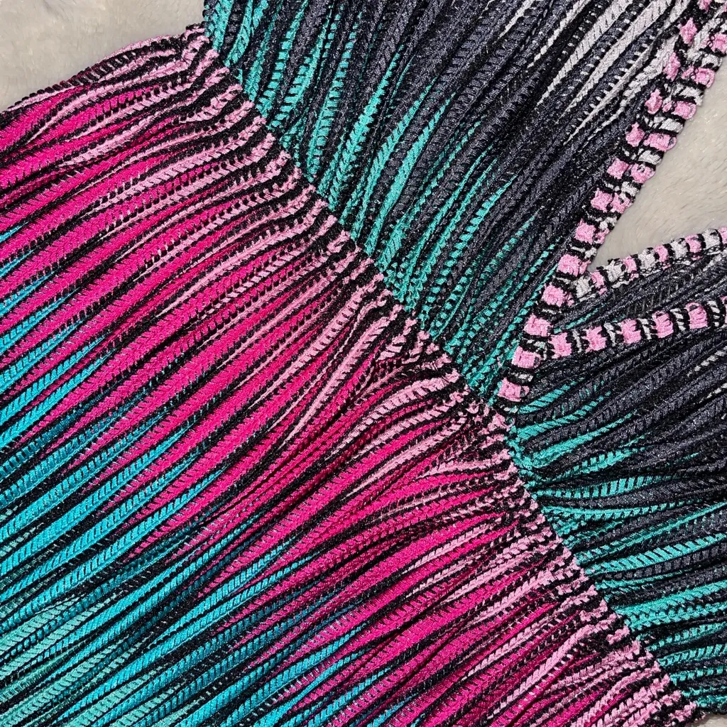 Club Collection Ombre Pleated Sundress | V - Image 4